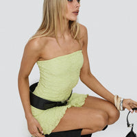 Vancesca Strapless Mini Dress Lime