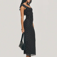 Sandberg Maxi Dress Black Polka Dot