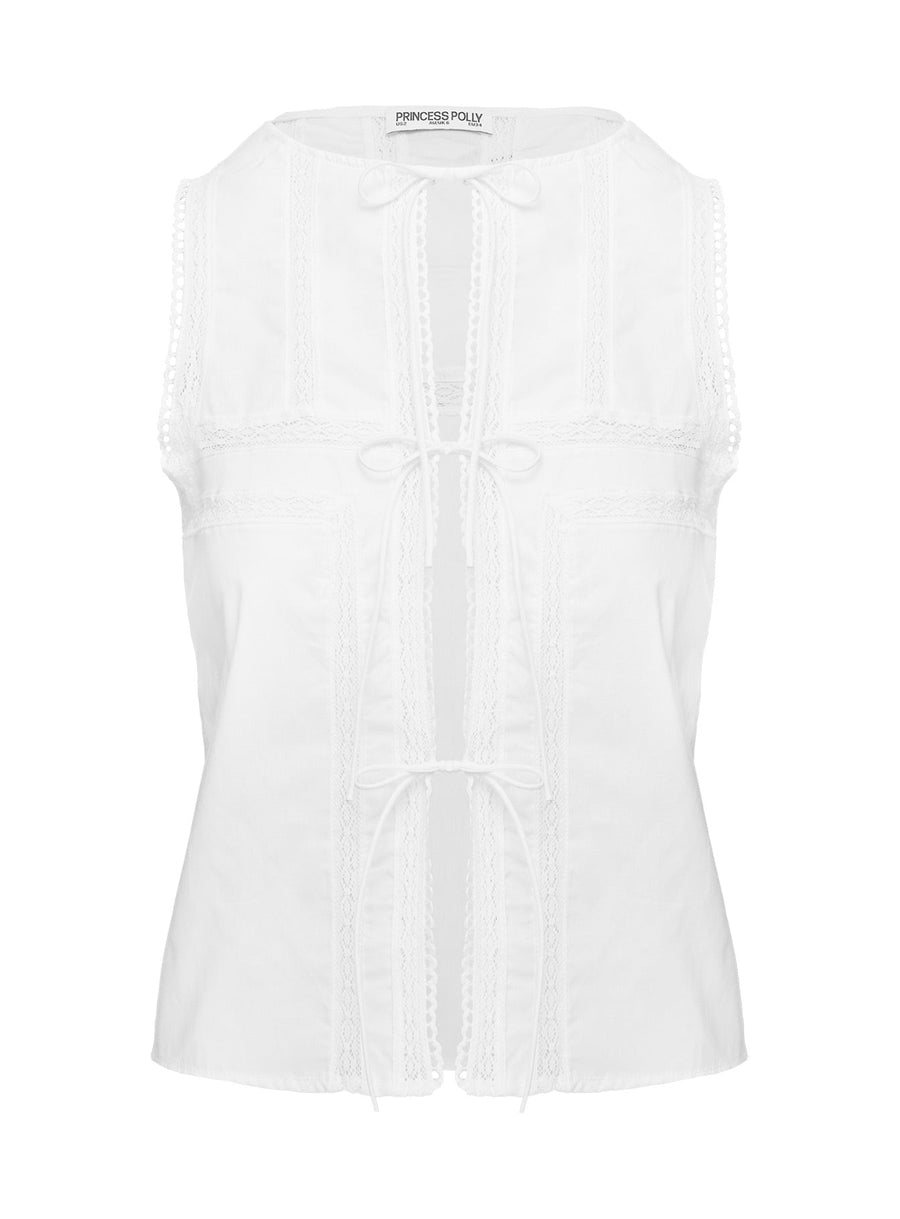 Angourie Blouse Top White