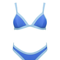 Amiri Contrast High Side Bikini Bottoms Blue