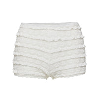 Angelis Lace Shorts White