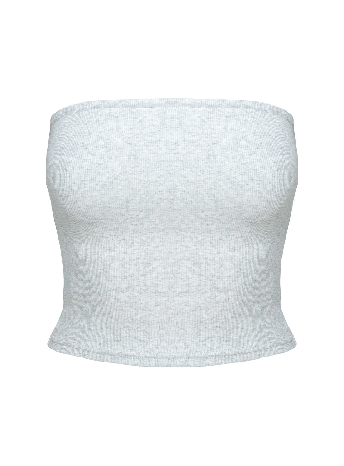 Baseline Strapless Rib Top Grey