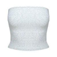 Baseline Strapless Rib Top Grey