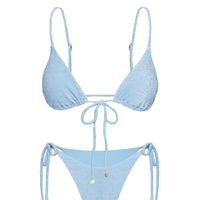 Hot Stuff Bikini Bottoms Blue Glitter
