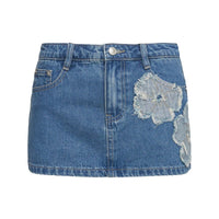 Daisee Denim Skort Mid Blue