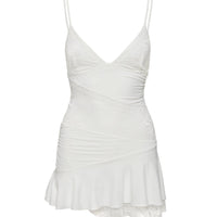 Love Is Alive Lace Mini Dress White