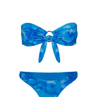 Gonzalez High Cut Bikini Bottoms Dark Blue Floral