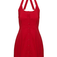 Mallorie Halter Mini Dress Red