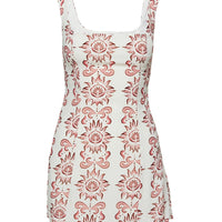 Maris Mini Dress Cream / Pink