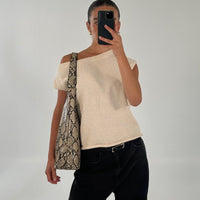 Kaisha Crop Knit Cream