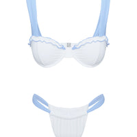 This Summer Underwire Bikini Top Blue / White