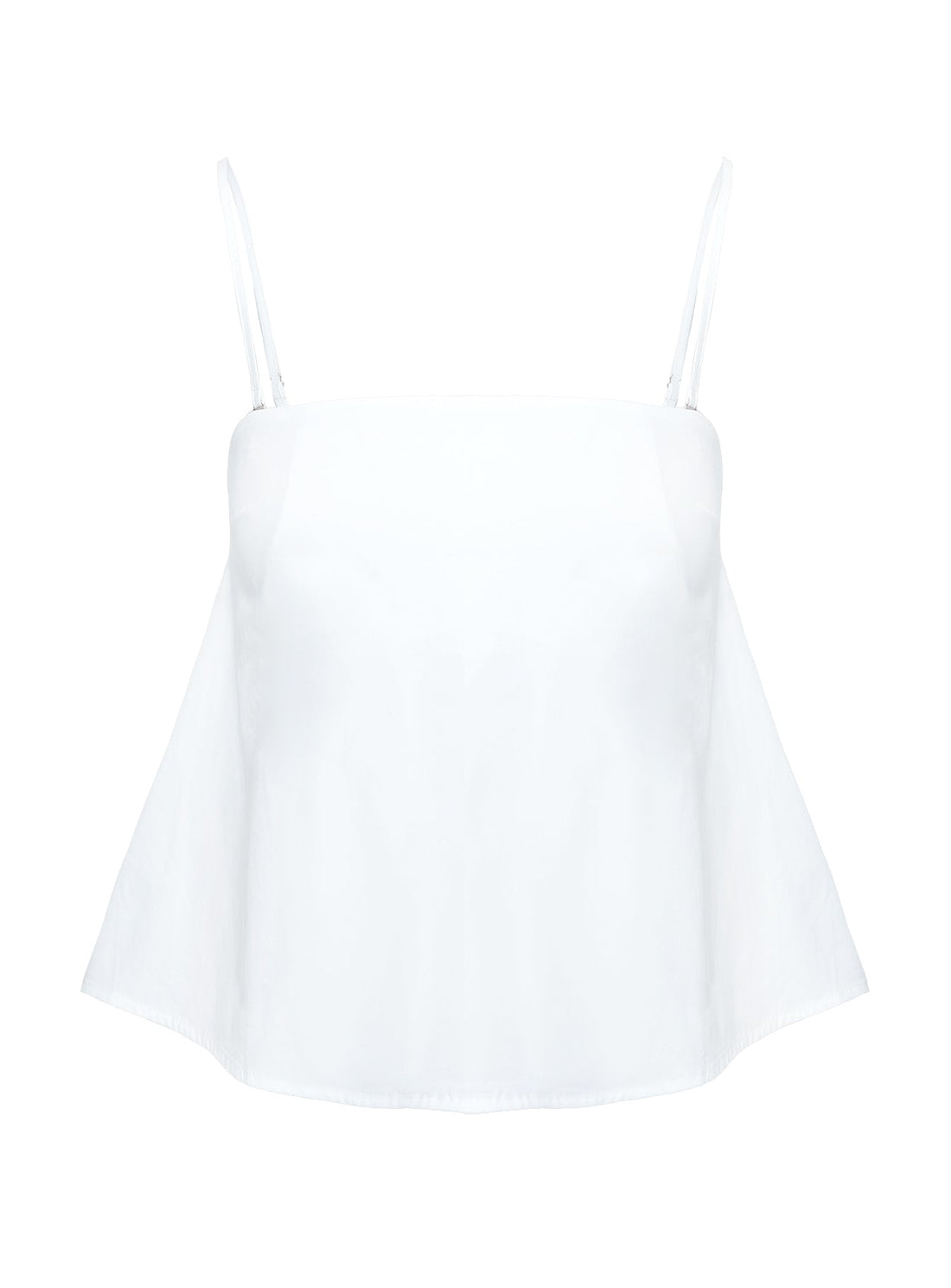 Trapeze Strapless Top White