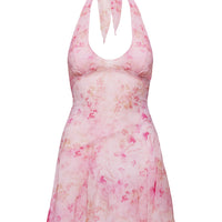 Valorie Halter Mini Dress Pink